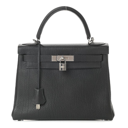 Hermes Togo Kelly Retourne 28 Black 1 of 11