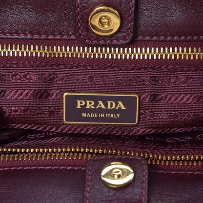 Prada Nylon Tessuto Fiocco Bow Tote Wine 7 of 8