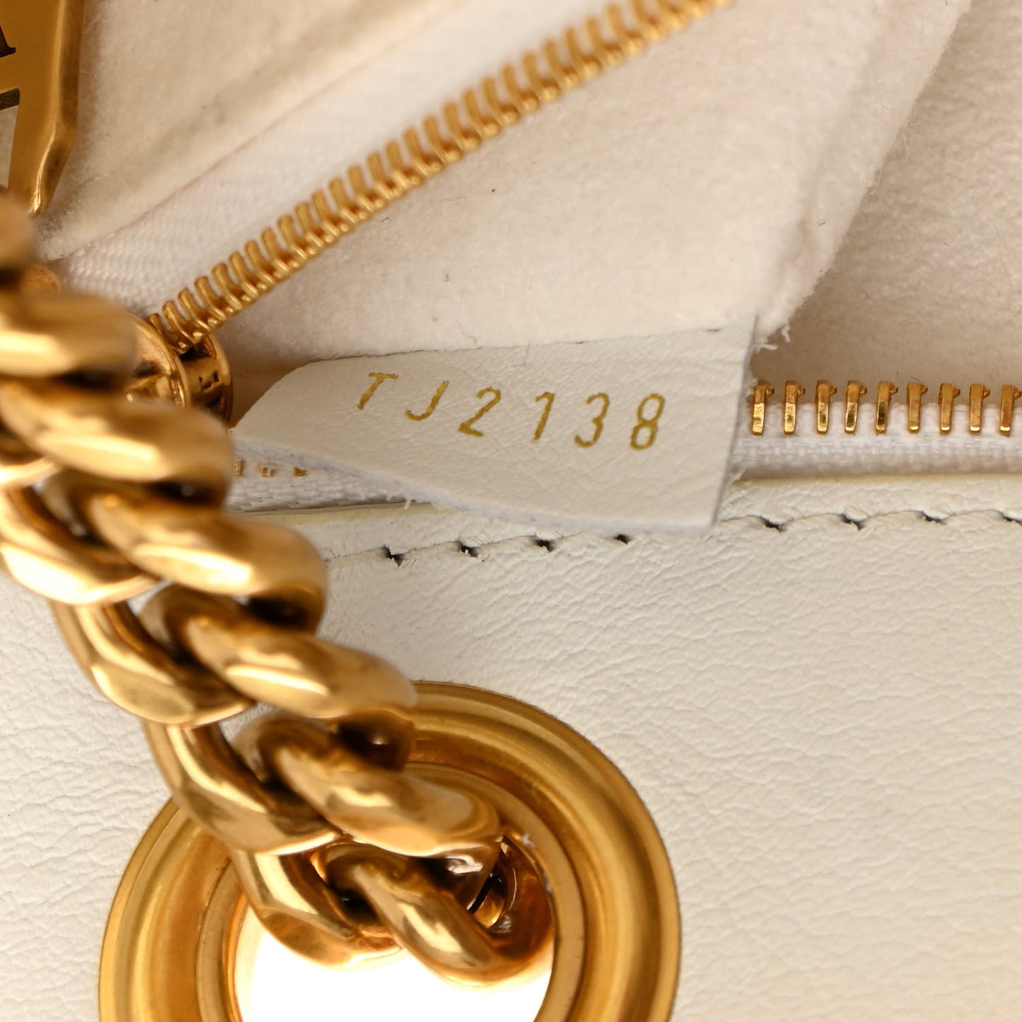 Calfskin New Wave Chain Tote Snow