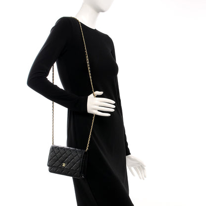 Chanel Caviar Quilted Wallet On Chain WOC Black 2 of 17