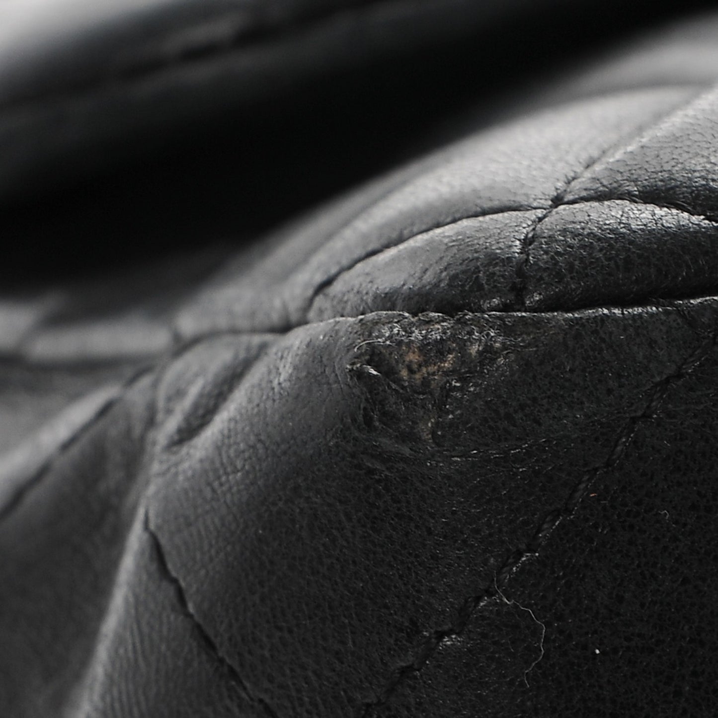 Lambskin Quilted Jumbo Single Flap Black