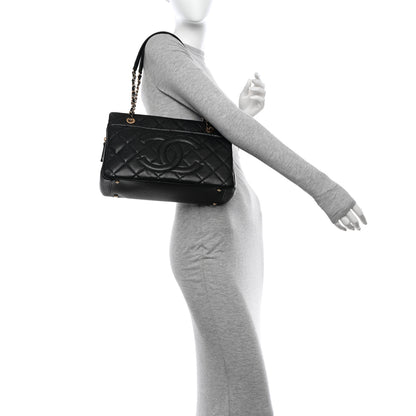 Chanel Caviar Quilted Timeless CC Soft Tote Black 2 of 11