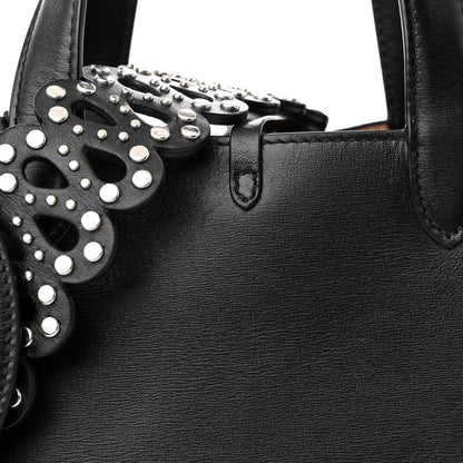 Alaia Calfskin Clou Etoile Strap Mina 25 Bag Black 9 of 13