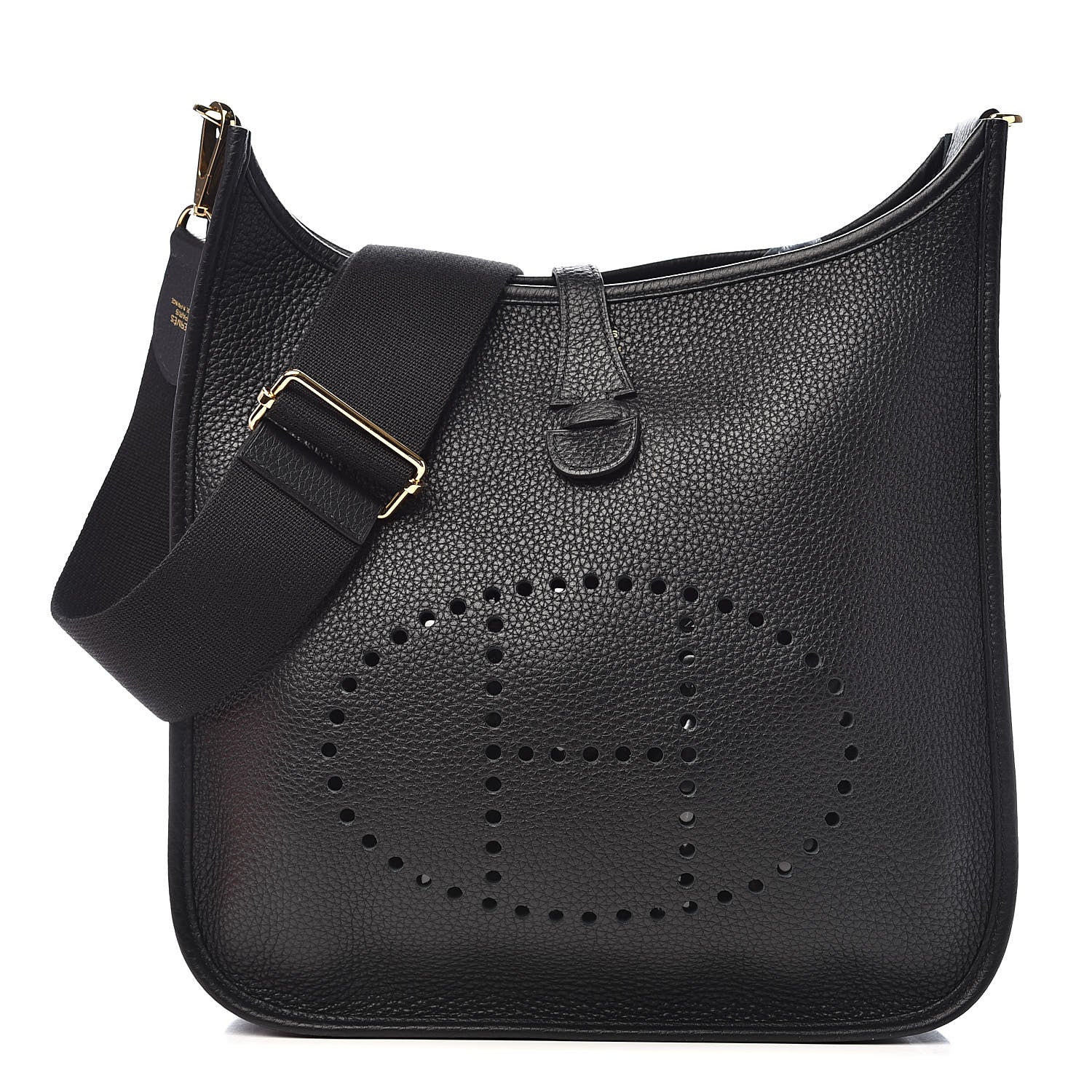 Hermes Taurillon Clemence Evelyne III PM Black 1 of 12