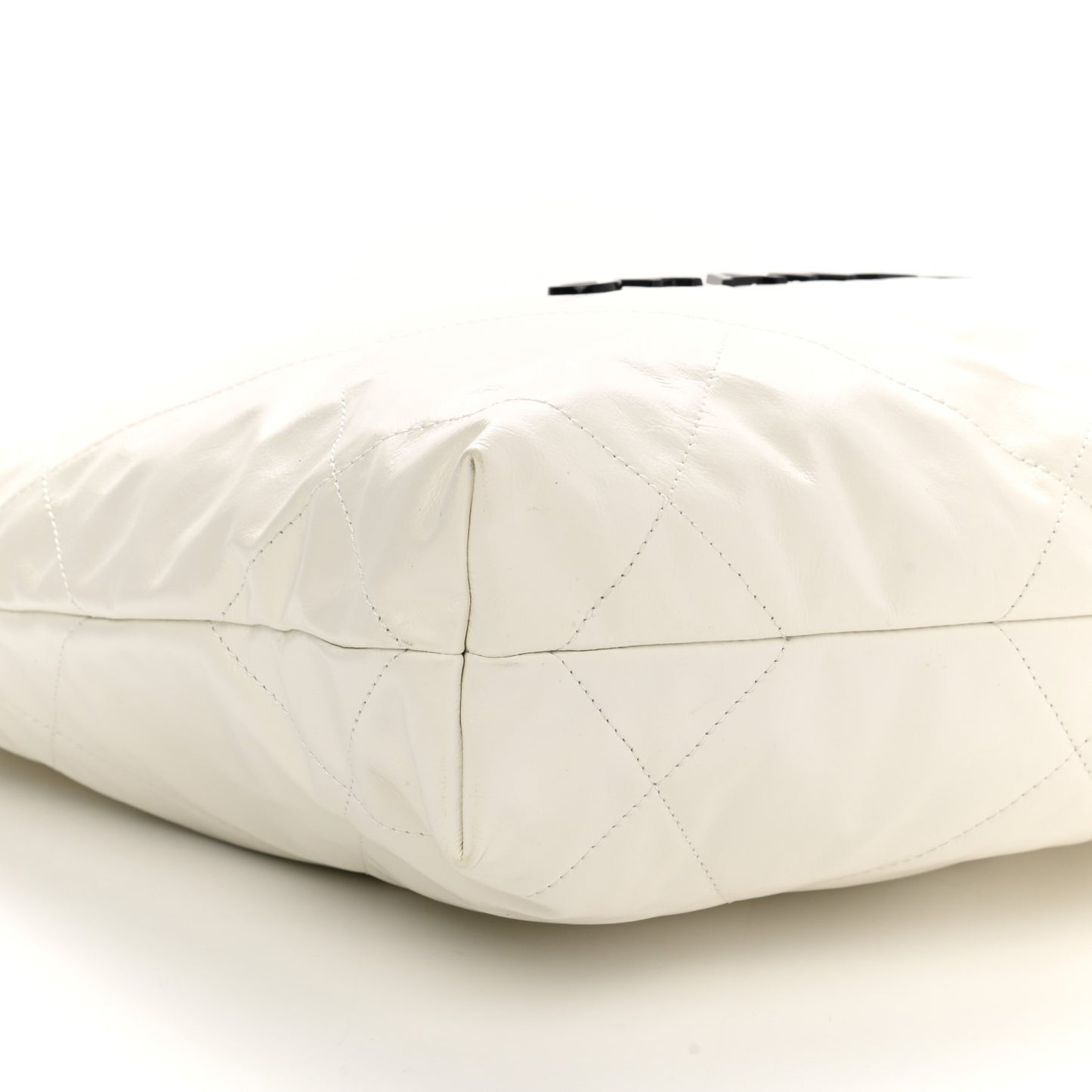 Calfskin Quilted Small Chanel 22 White
