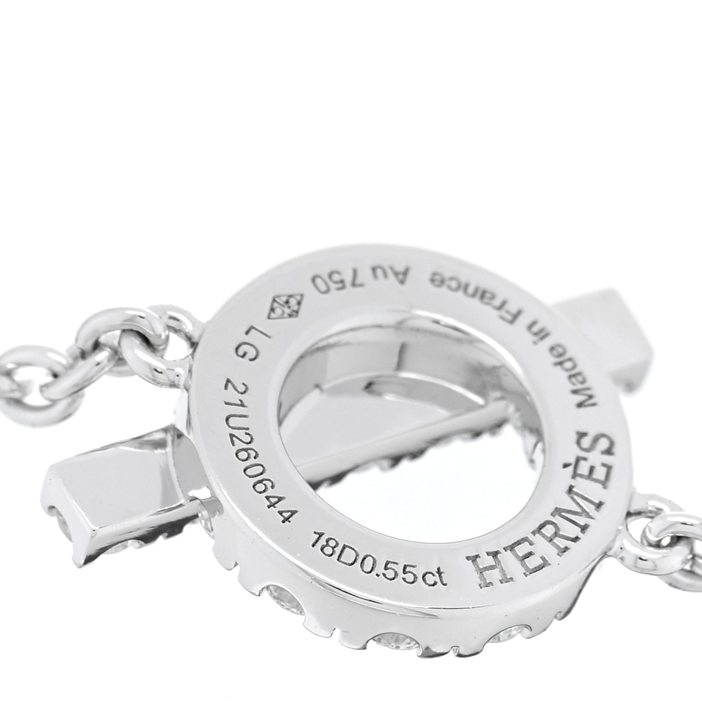 18K White Gold Diamond Finesse Bracelet LG