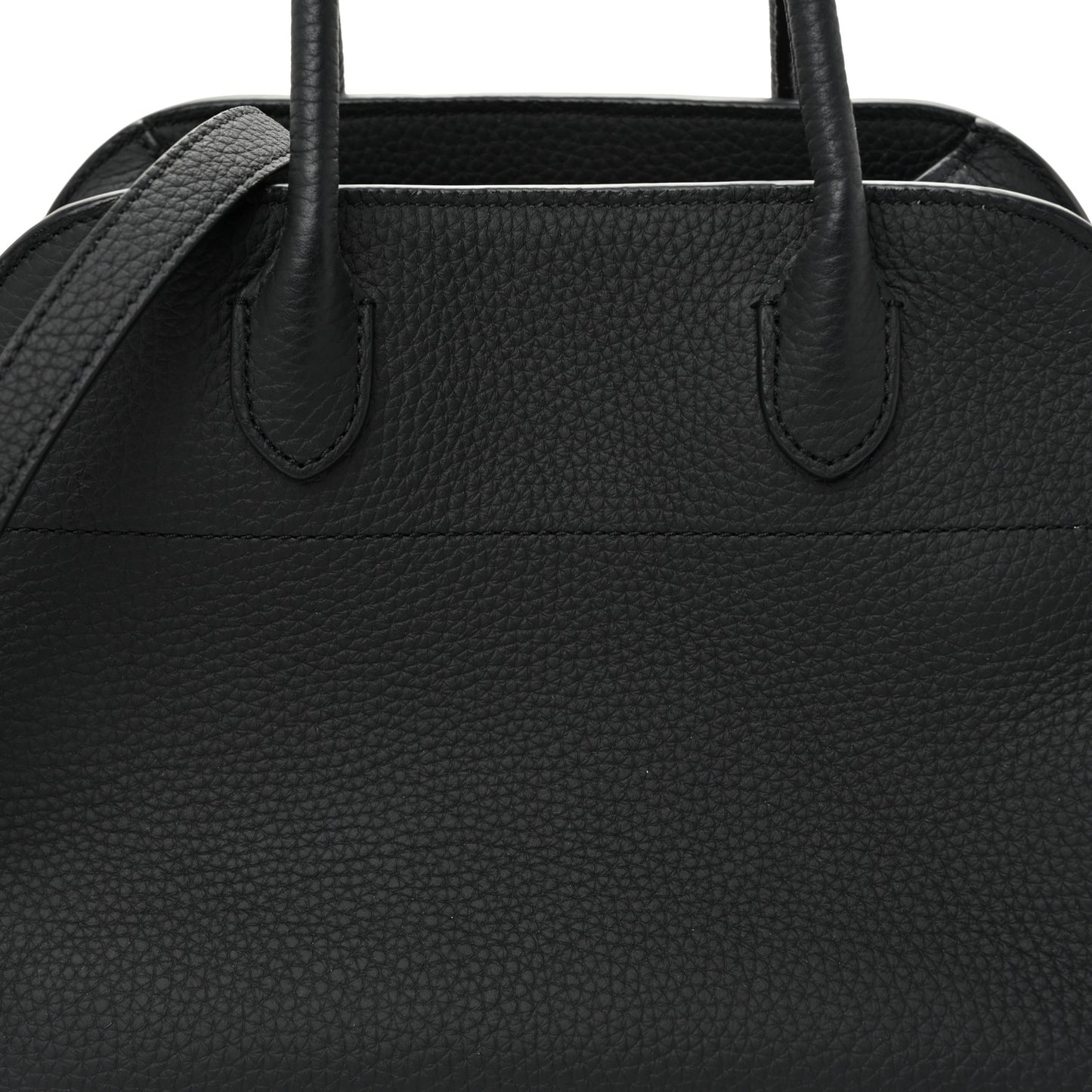 Grained Calfskin Soft Margaux 10 Bag Black