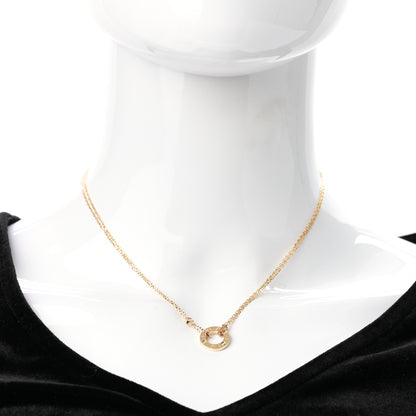 Cartier 18K Yellow Gold 2 Diamond LOVE Necklace 2 of 8