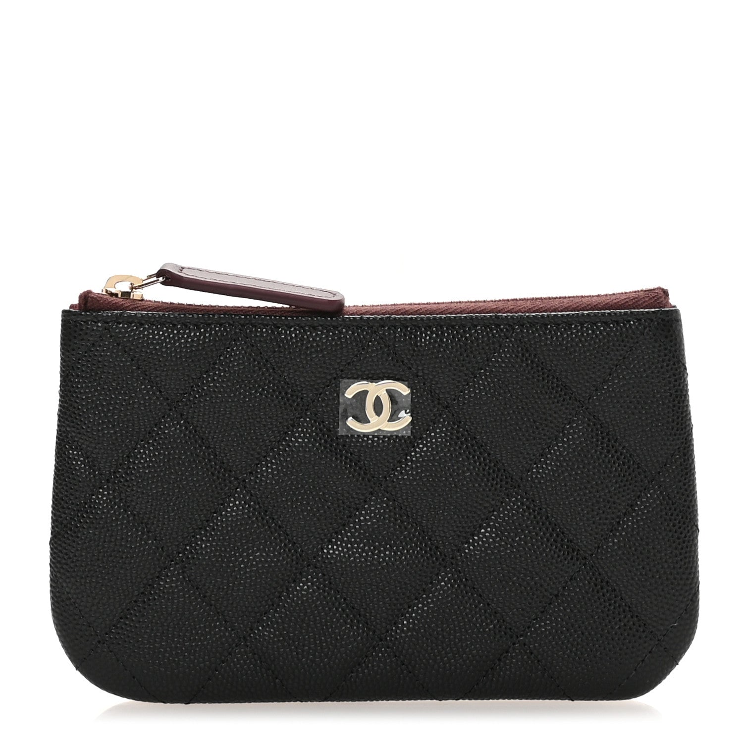 Chanel Caviar Quilted Small Cosmetic Case Black 1 of 8