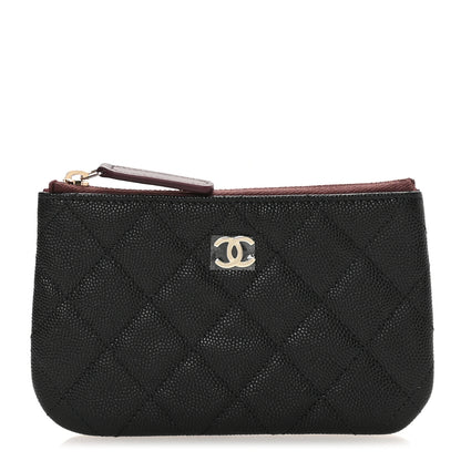 Chanel Caviar Quilted Small Cosmetic Case Black 1 of 8