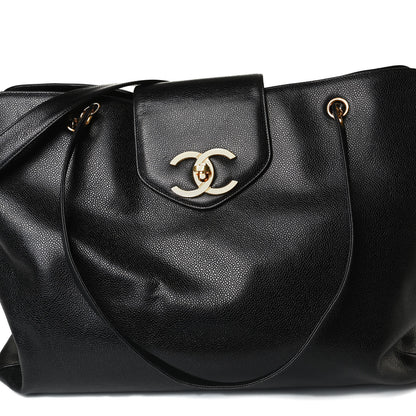 Chanel Caviar XL Weekender Bag Black 8 of 24