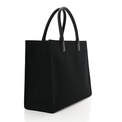 Versace Canvas Calfskin Large La Medusa Tote Bag Black 3 of 12