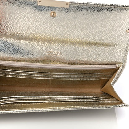 Jimmy Choo Glitter Fabric Reese Clutch Wallet Metallic 5 of 11