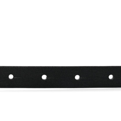 Chanel Calfskin Crystal Chain Logo Belt 85 34 Black 3 of 6