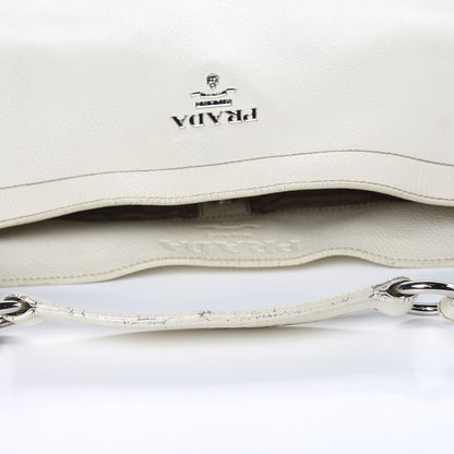 Prada Vitello Daino Hobo Bianco 11 of 16