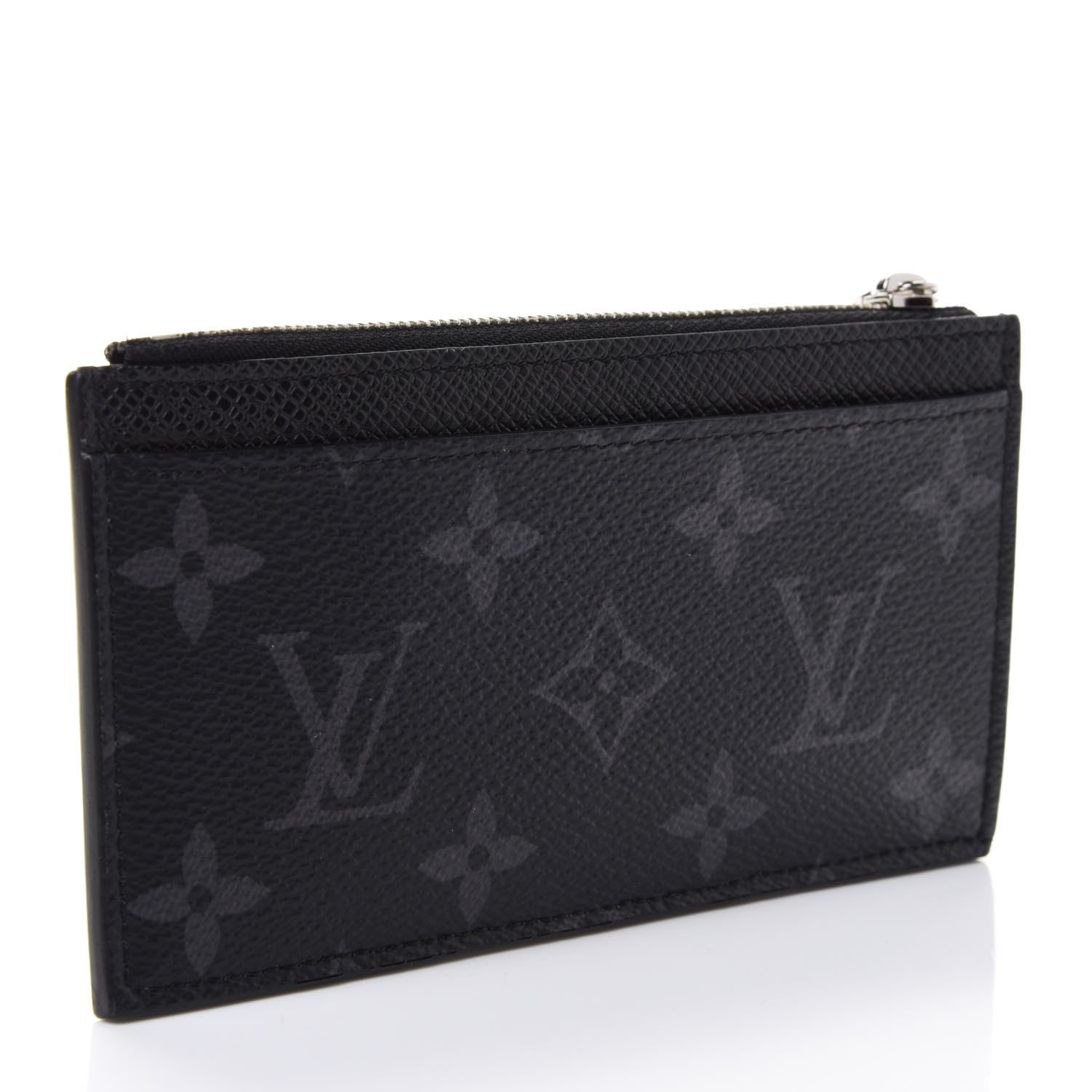 Louis Vuitton Monogram Eclipse Taiga Coin Card Holder 2 of 4