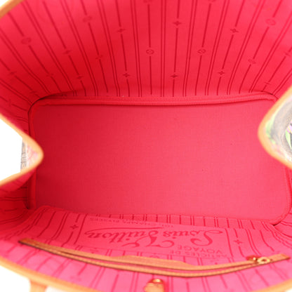 Louis Vuitton Monogram Roses Neverfull MM 5 of 9