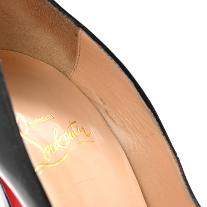 Christian Louboutin Patent Lady Peep 150 Pumps 37 Black 10 of 11