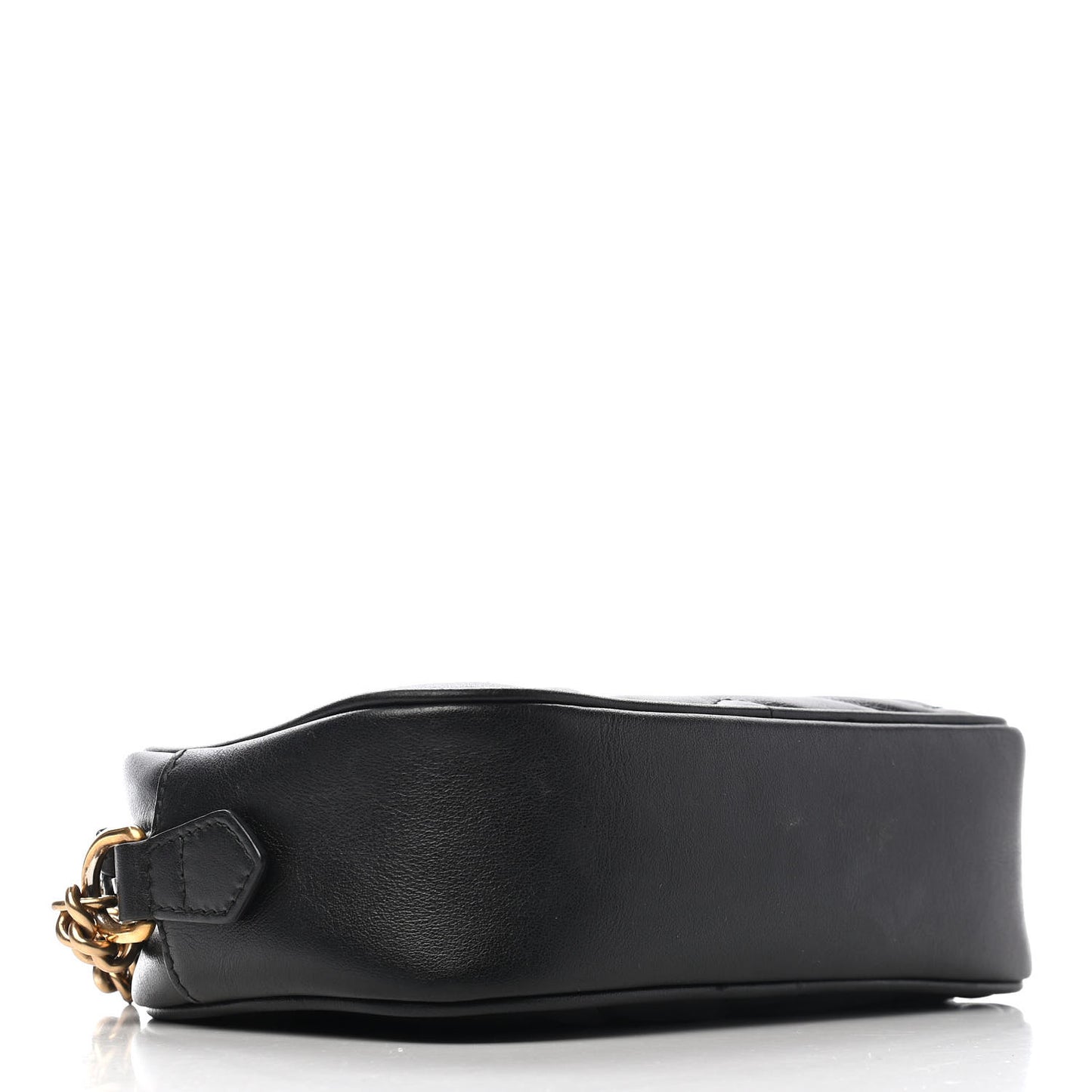 Calfskin Matelasse Mini GG Marmont Chain Shoulder Bag Black