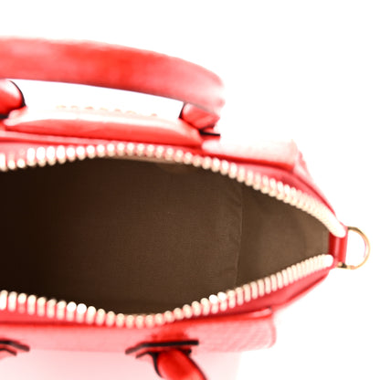 Givenchy Calfskin Crocodile Embossed Mini Antigona Red 5 of 10