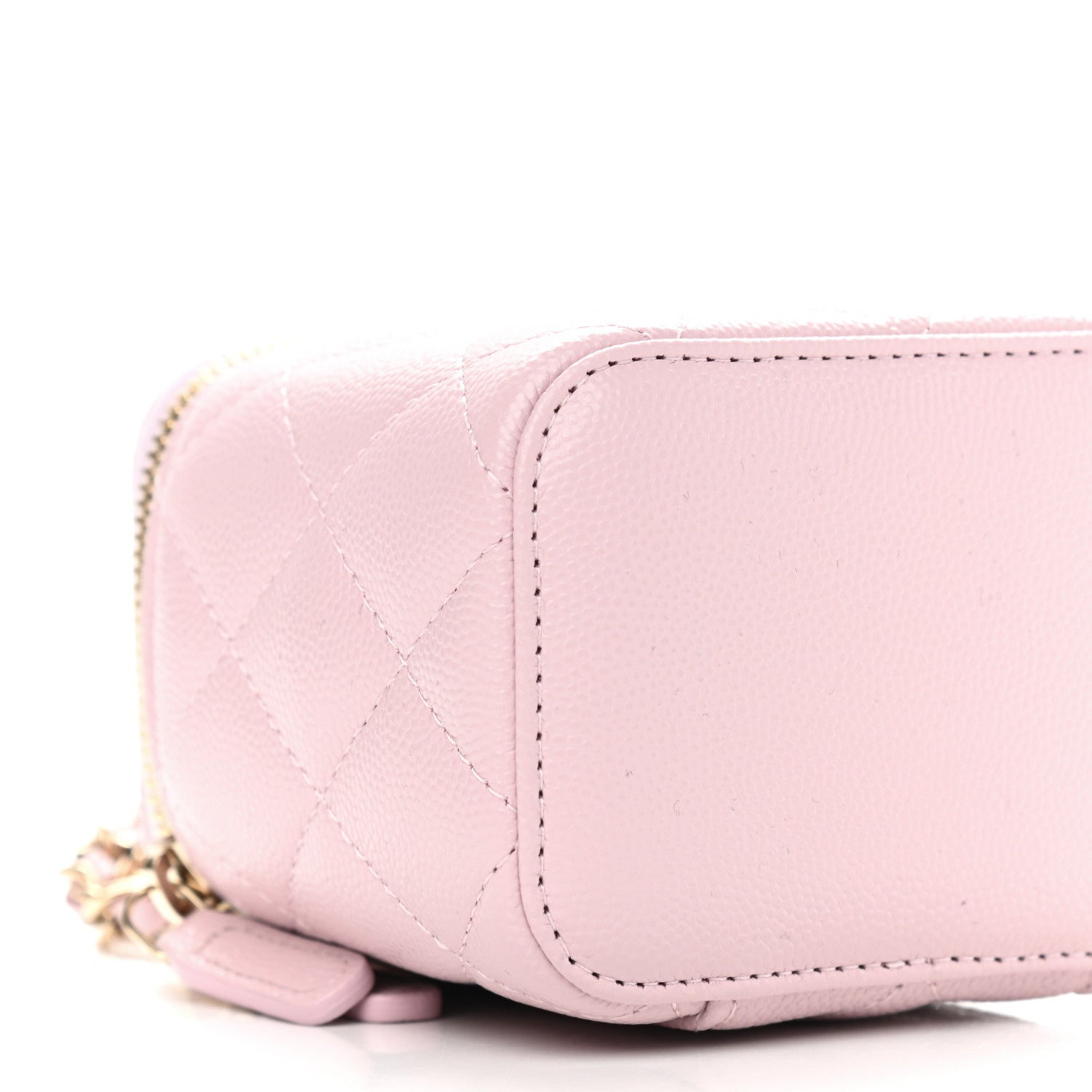 Chanel Caviar Quilted Mini Vanity Case With Chain Light Pink 8 of 9