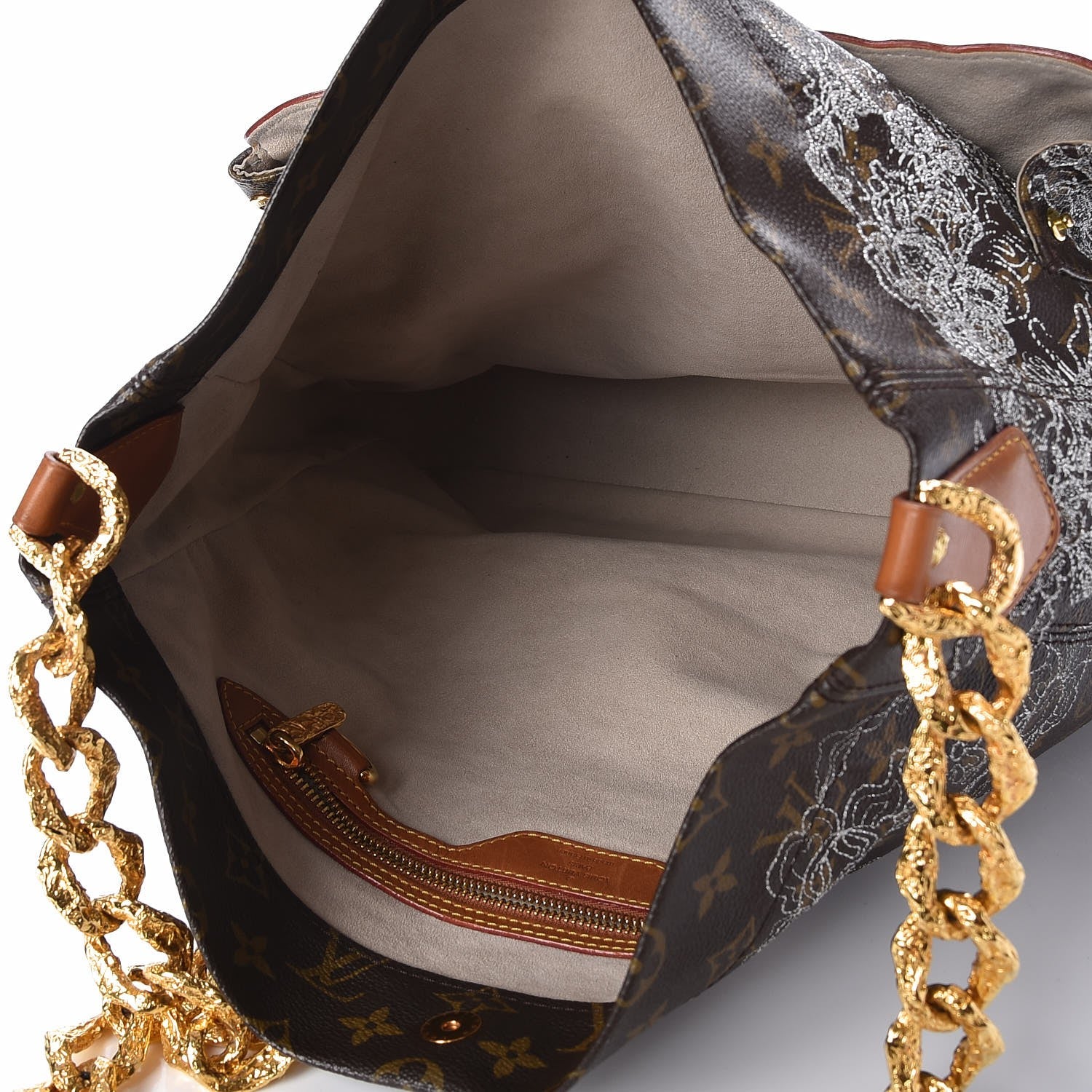 Louis Vuitton Monogram Dentelle Fersen Gold 5 of 7
