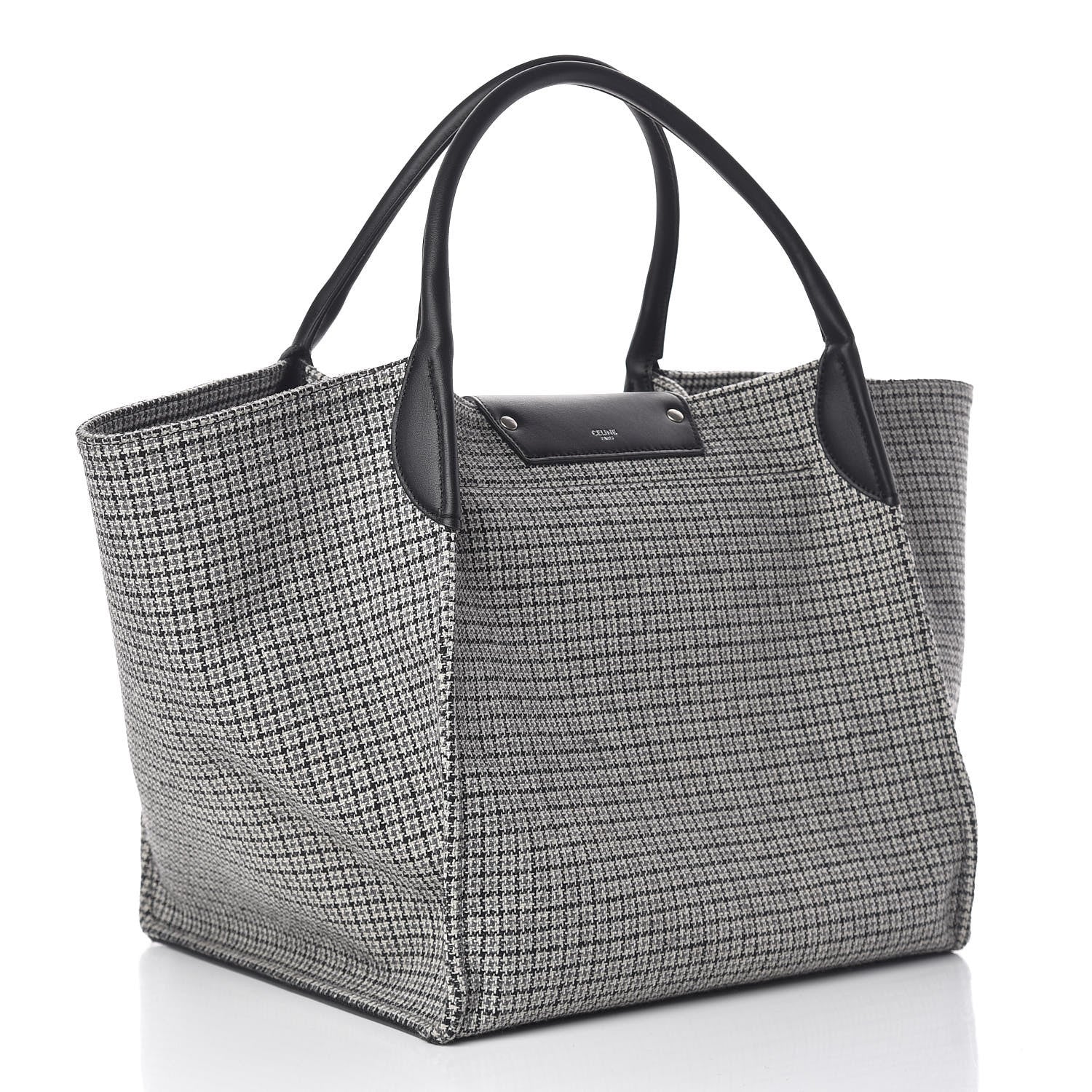 Celine Tweed Smooth Calfskin Medium Big Bag Black 3 of 14