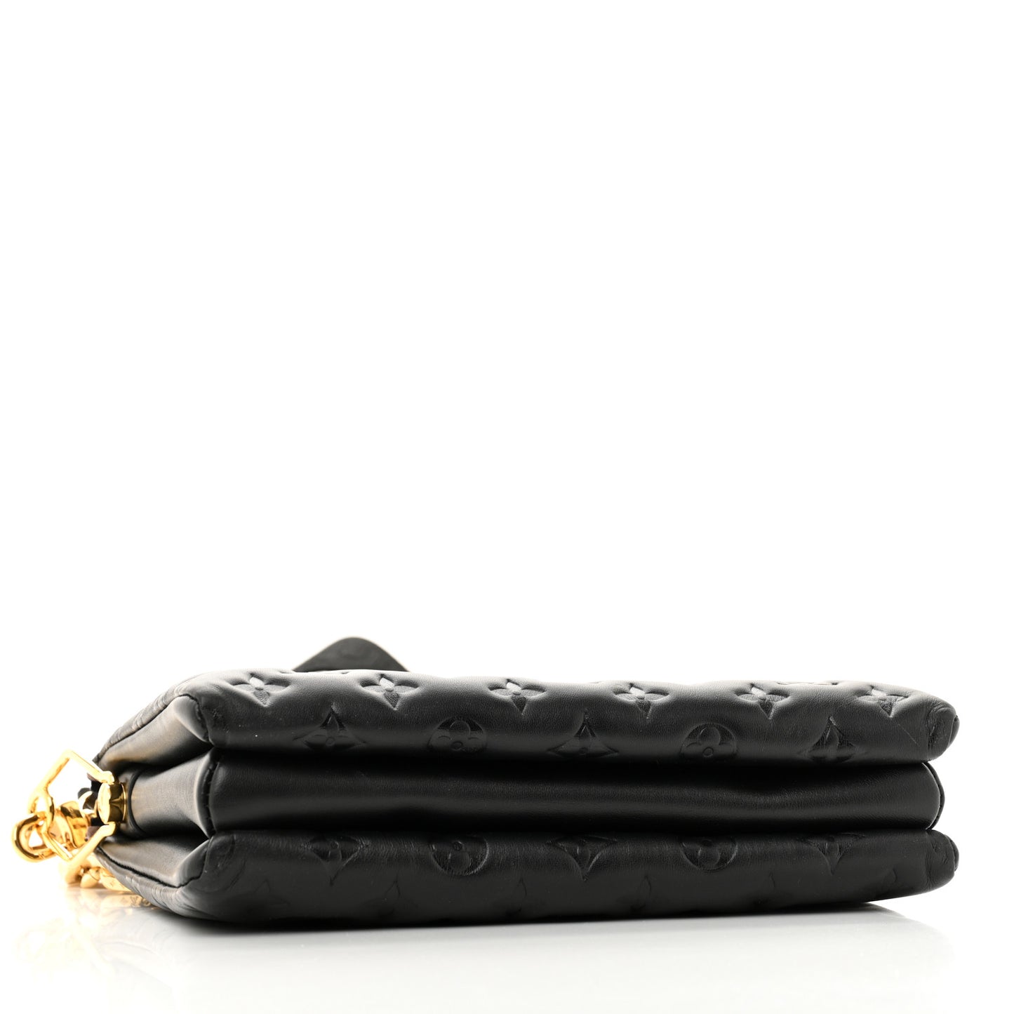 Lambskin Embossed Monogram Coussin PM Black