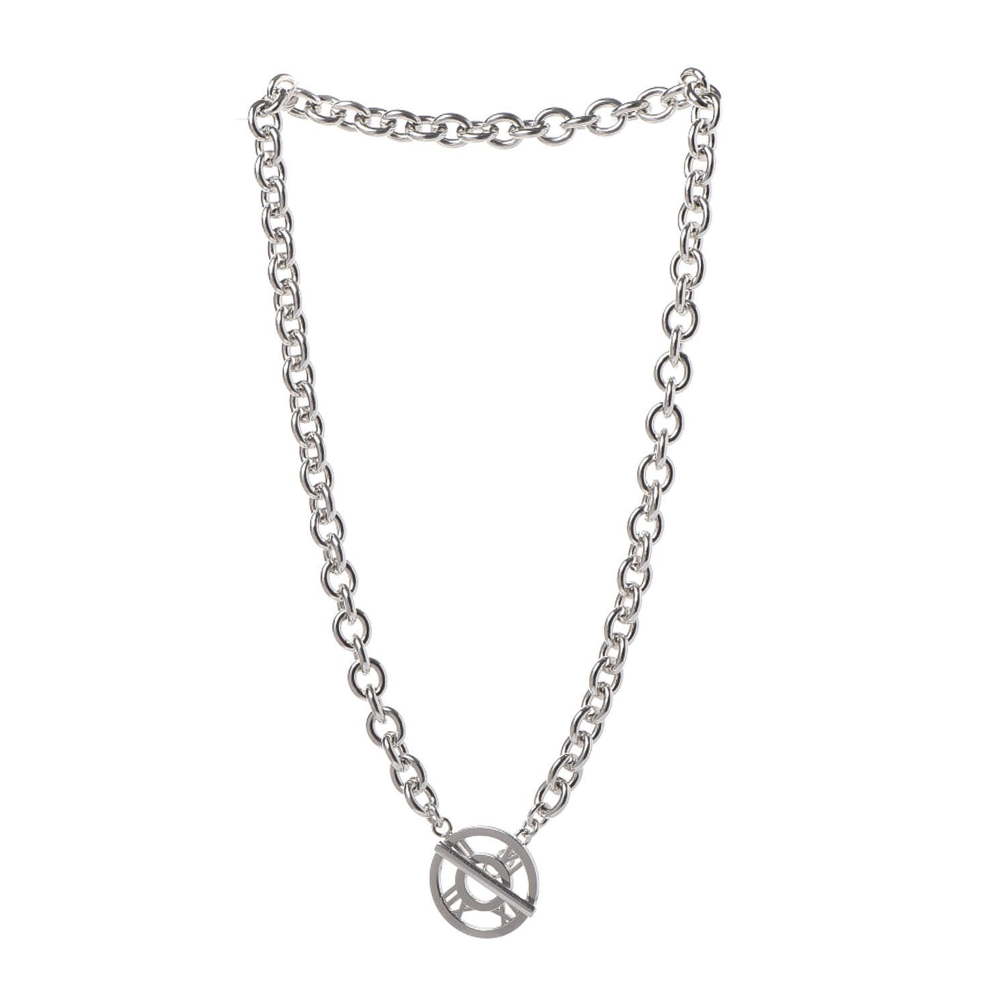 Sterling Silver Atlas Toggle Chain Necklace