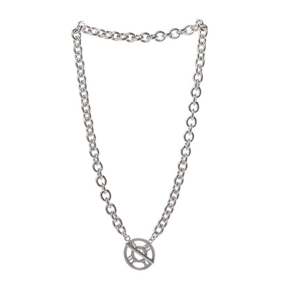 Tiffany Sterling Silver Atlas Toggle Chain Necklace 3 of 5