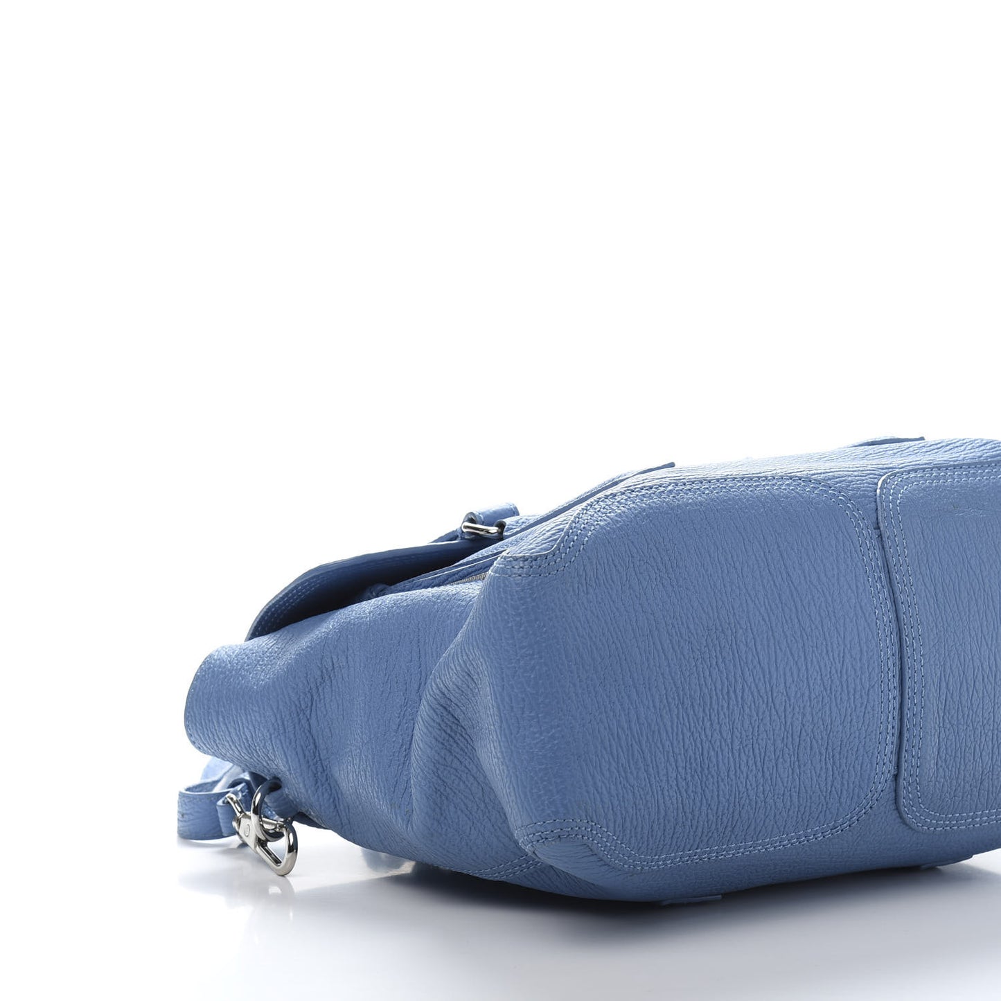 3.1 Textured Calfskin Medium Pashli Satchel Light Blue