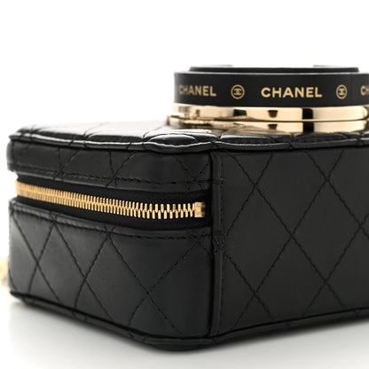 Chanel Lambskin Quilted Coco Click Bag Black 9 of 10