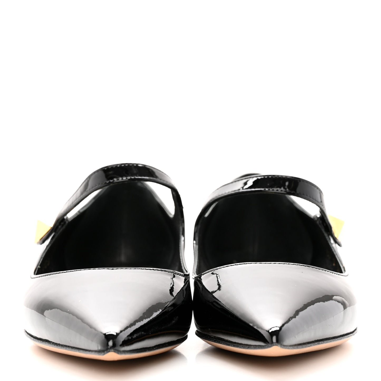Patent Tiptoe Ballerina Flats 36 Black
