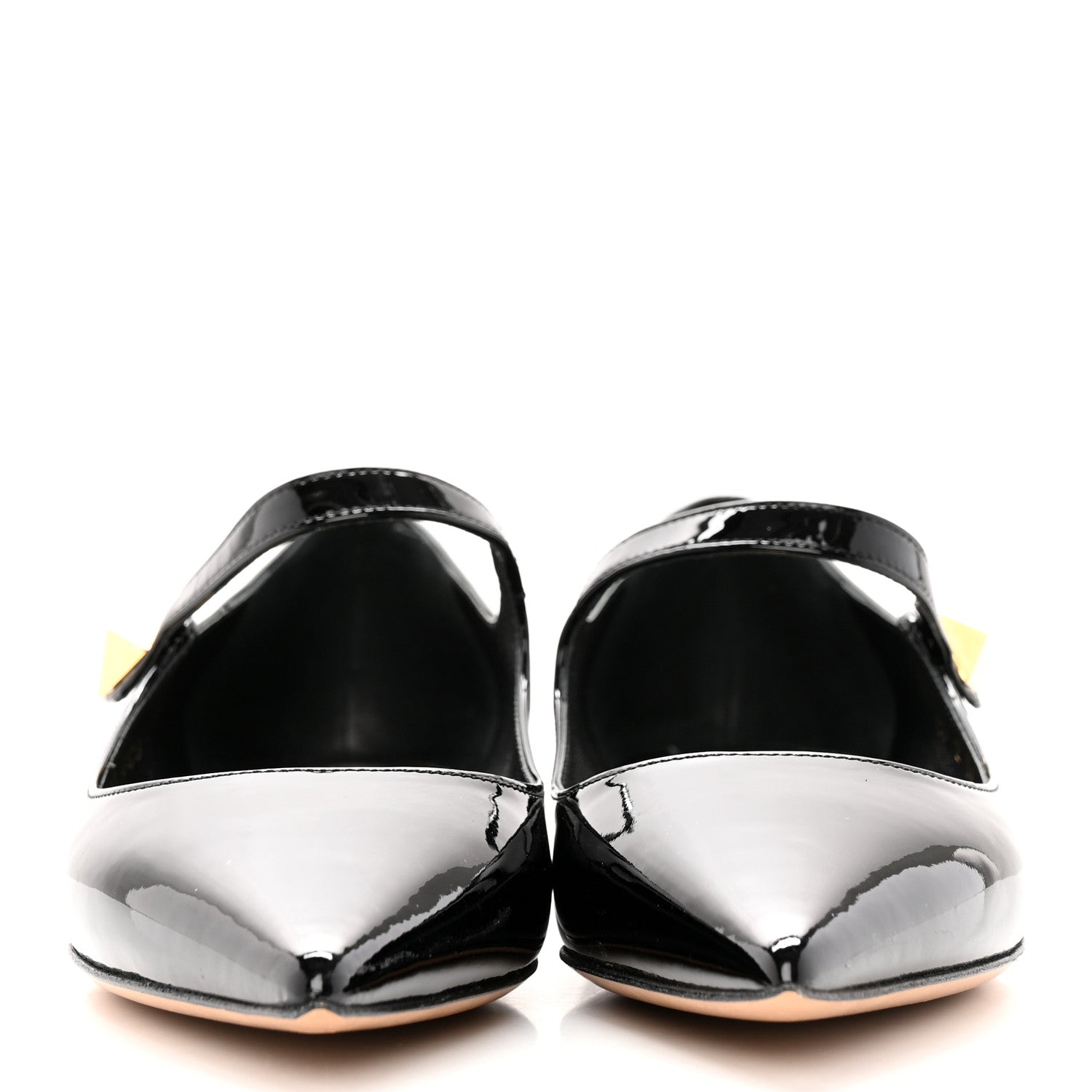 Valentino Garavani Patent Tiptoe Ballerina Flats 36 Black 2 of 12