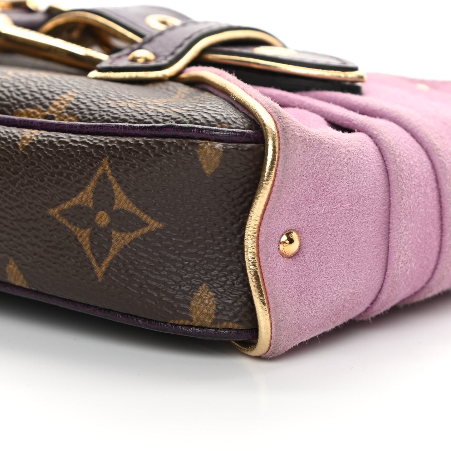 Monogram Suede Ostrich Les Extraordinaires Pochette