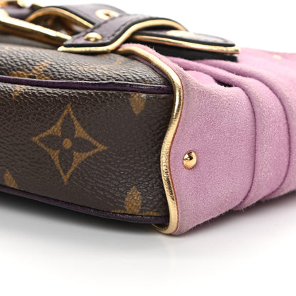 Louis Vuitton Monogram Suede Ostrich Les Extraordinaires Pochette 10 of 12
