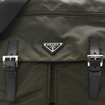 Prada Tessuto Nylon Saffiano Messenger Bag Mimetico 8 of 13