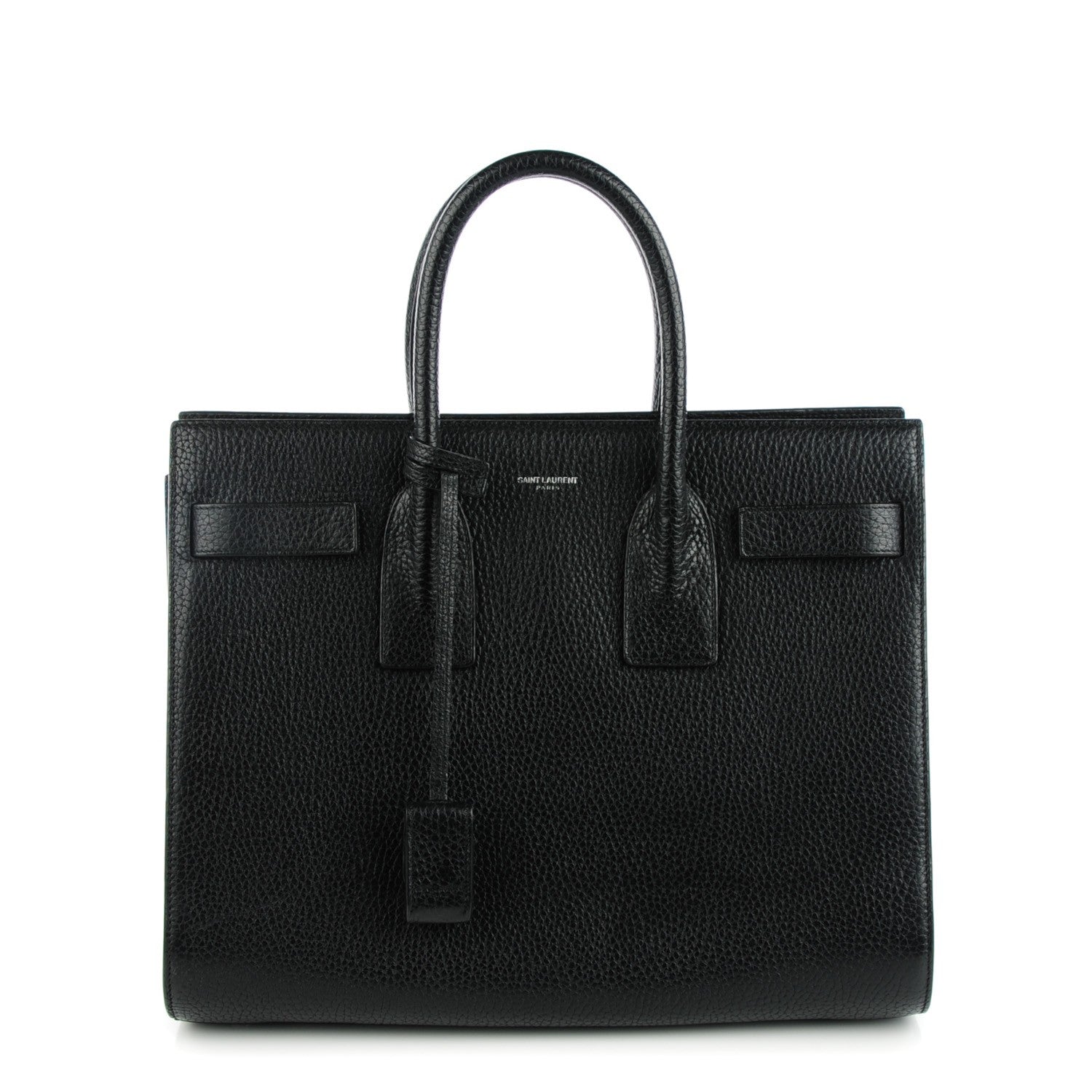 Saint Laurent Grained Calfskin Small Sac De Jour Black 1 of 7