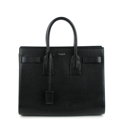 Saint Laurent Grained Calfskin Small Sac De Jour Black 1 of 7