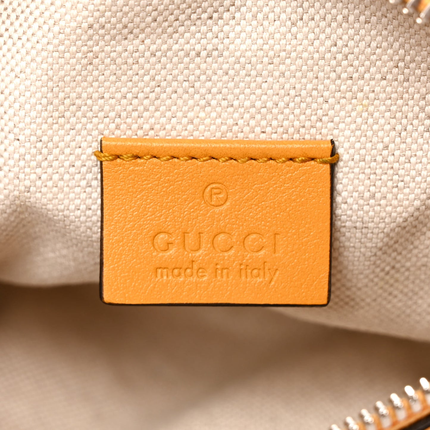 Calfskin GG Tennis Embossed Belt Bag Crop