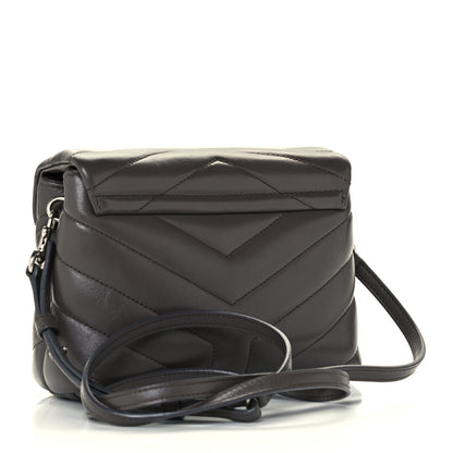 Saint Laurent Calfskin Y Quilted Monogram Toy Loulou Crossbody Bag Faggio 2 of 10