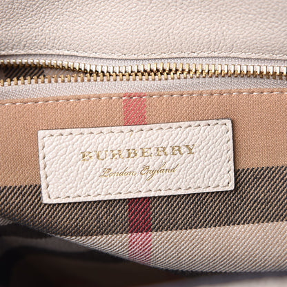 Burberry Soft Grain Calfskin Medium Buckle Tote Limestone 7 of 13