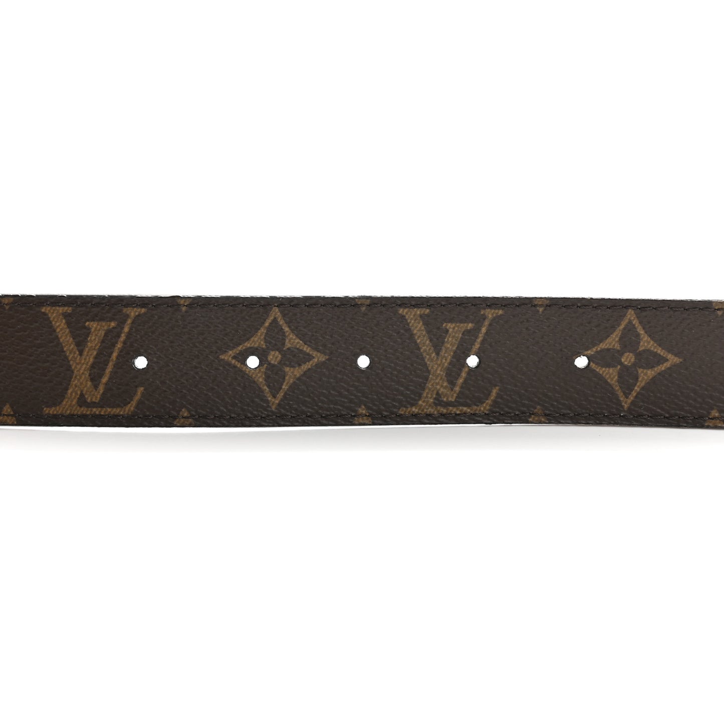 Calfskin Monogram 30mm LV Initiales Reversible Belt 75 30 Coquelicot