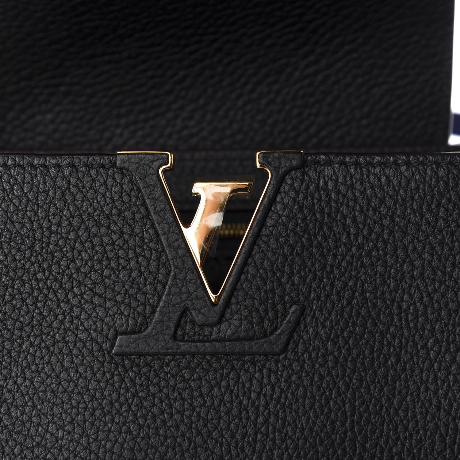 Louis Vuitton Taurillon Capucines PM Black 11 of 13