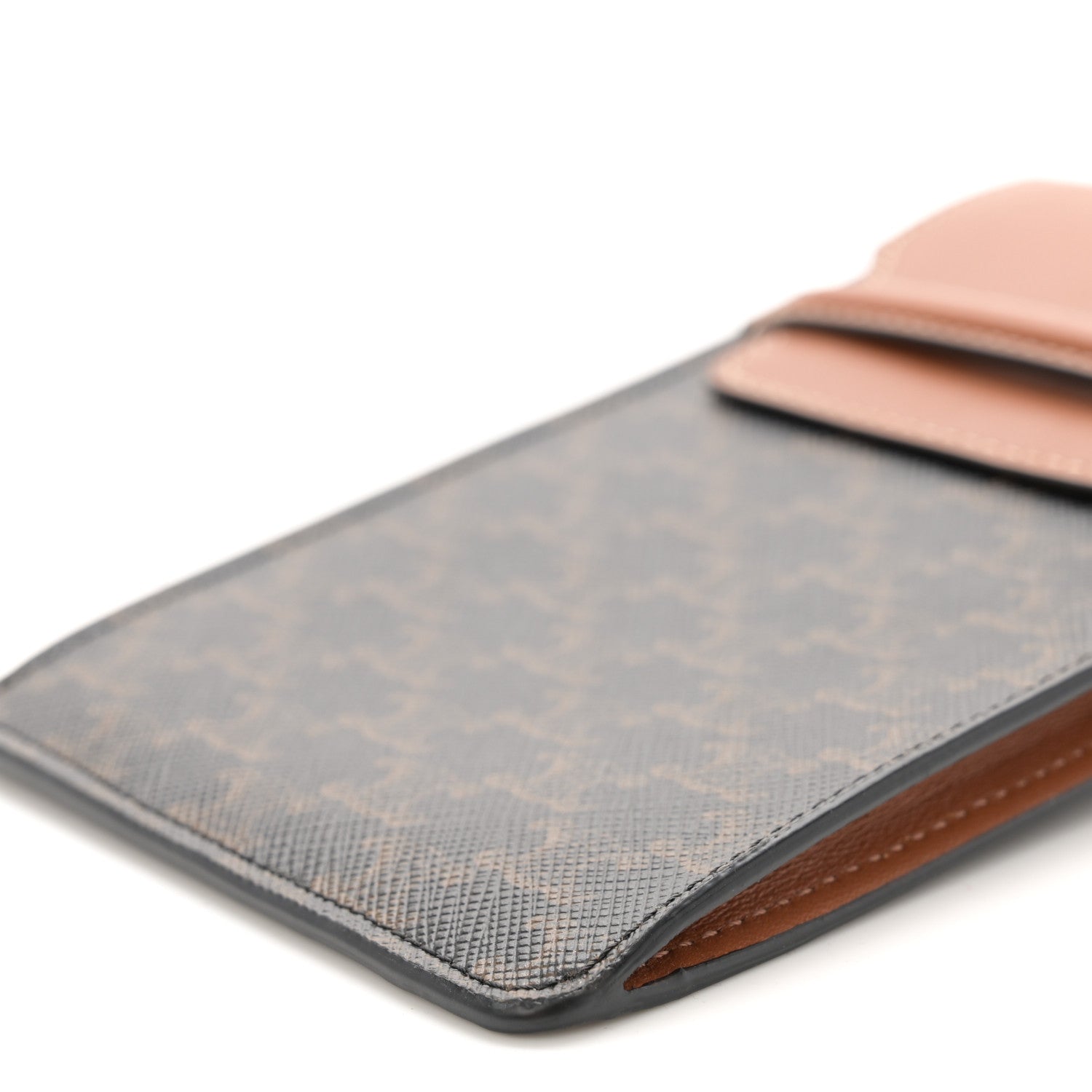 Celine Triomphe Canvas Lambskin Phone Pouch With Flap Tan 11 of 11