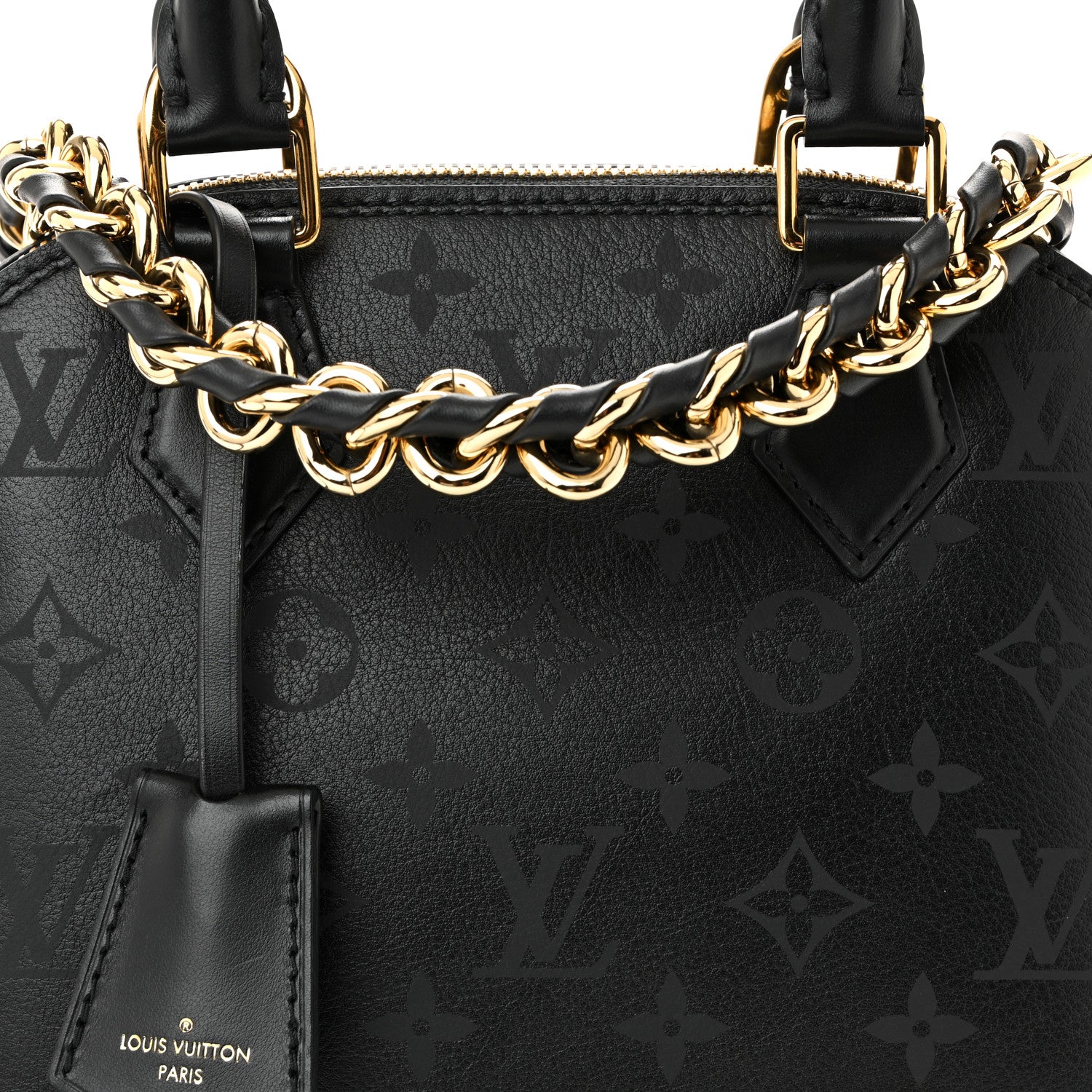 Louis Vuitton Monogram Ink Alma BB Black 7 of 9