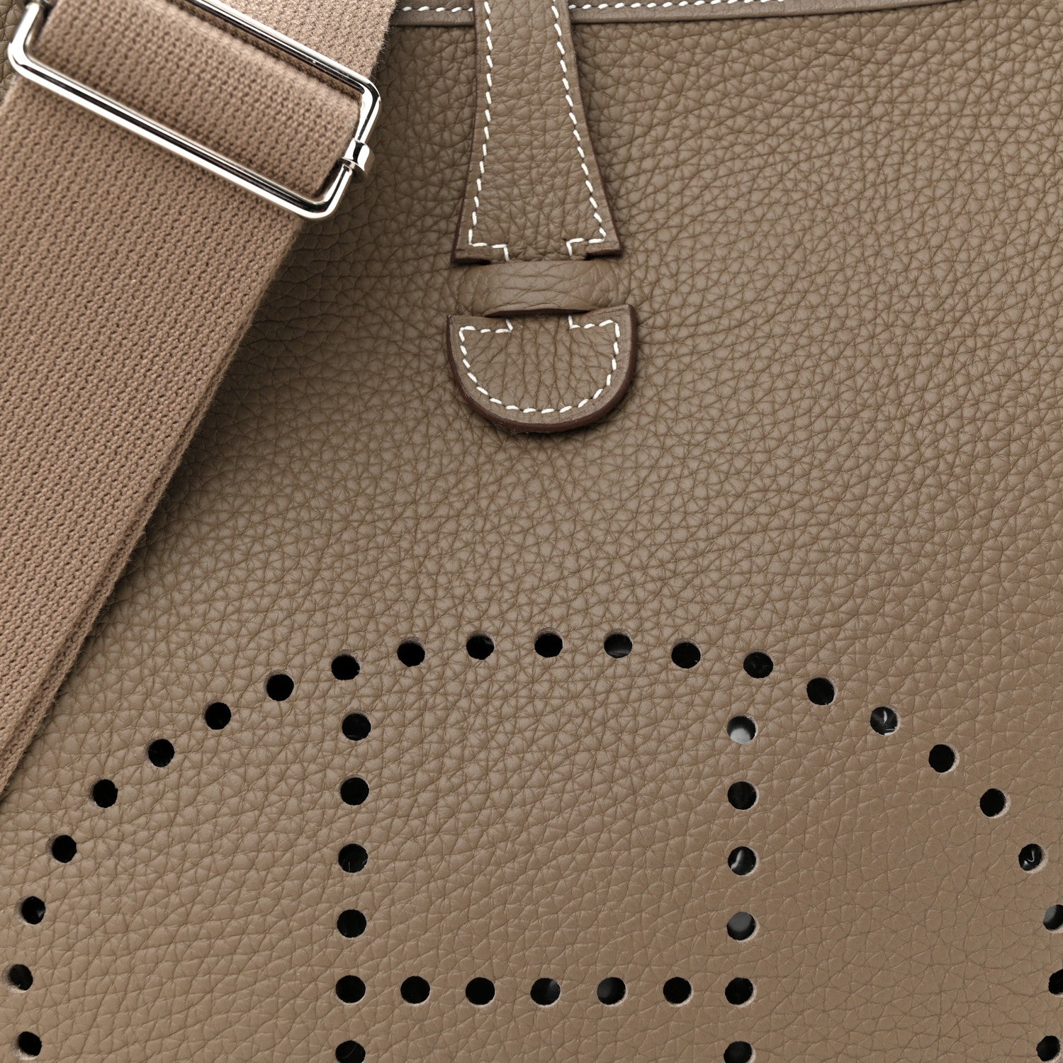 Hermes Taurillon Clemence Evelyne III PM Etoupe 8 of 12