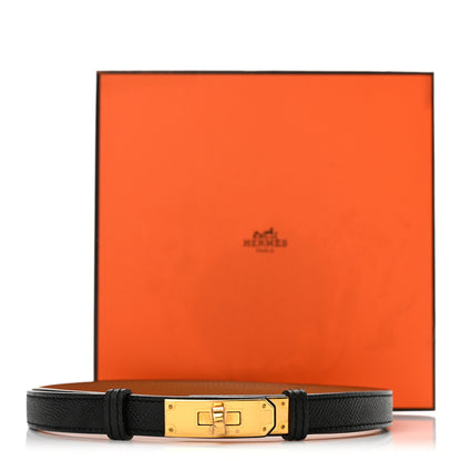 Hermes Epsom Kelly Belt Black 5 of 5