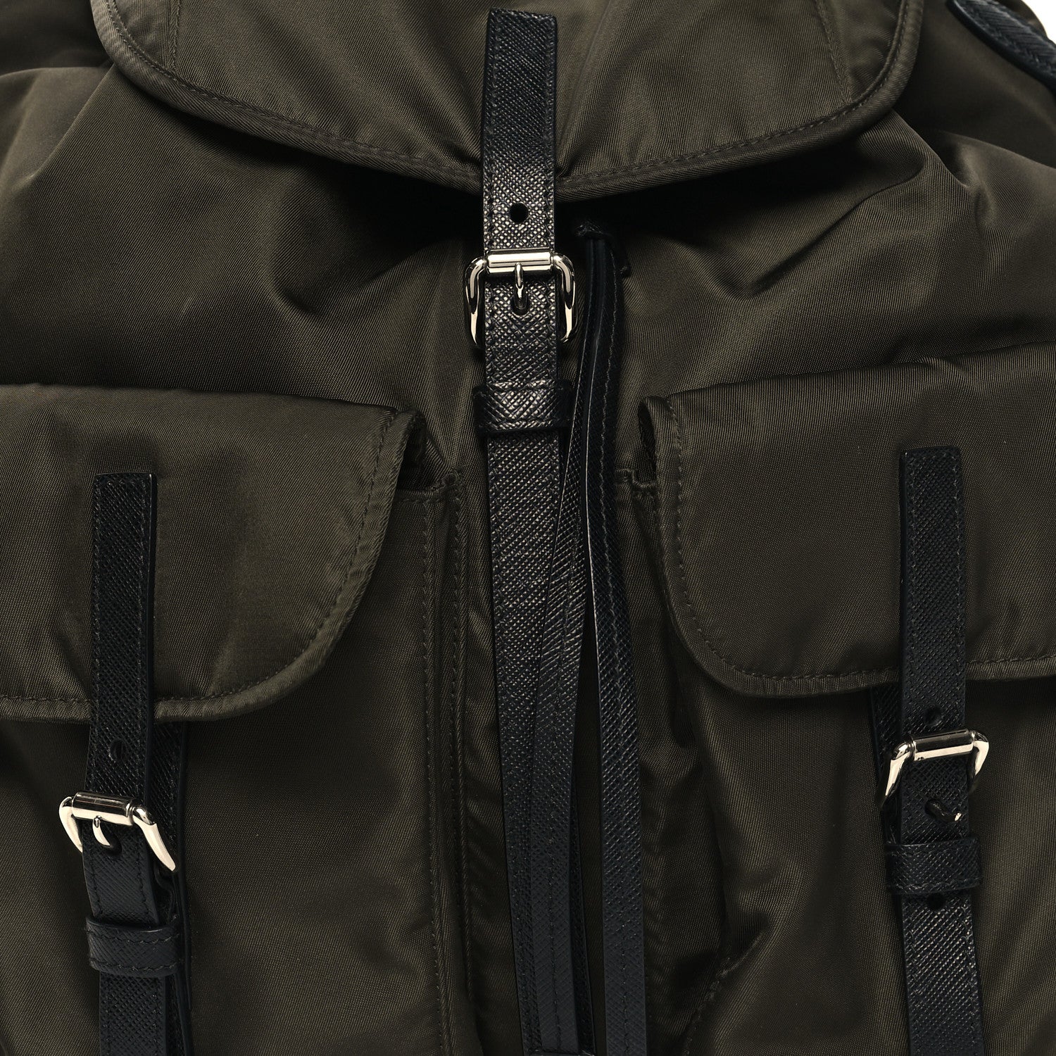 Prada Nylon Vela Saffiano Backpack Mimetico 7 of 9