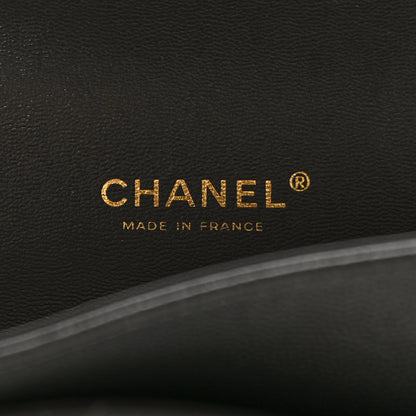 Chanel Caviar Quilted Maxi Double Flap Dark Grey 5 of 10